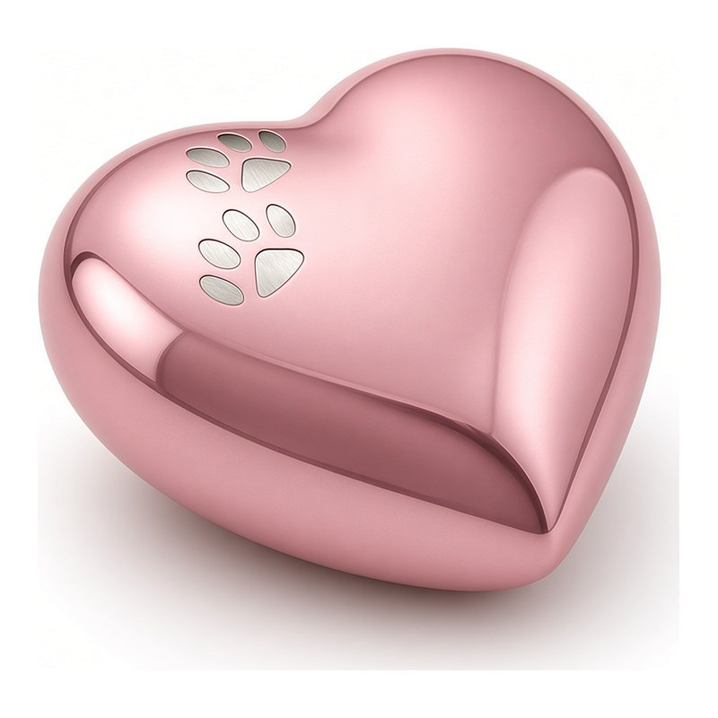 Arielle Heart Urns — Pink