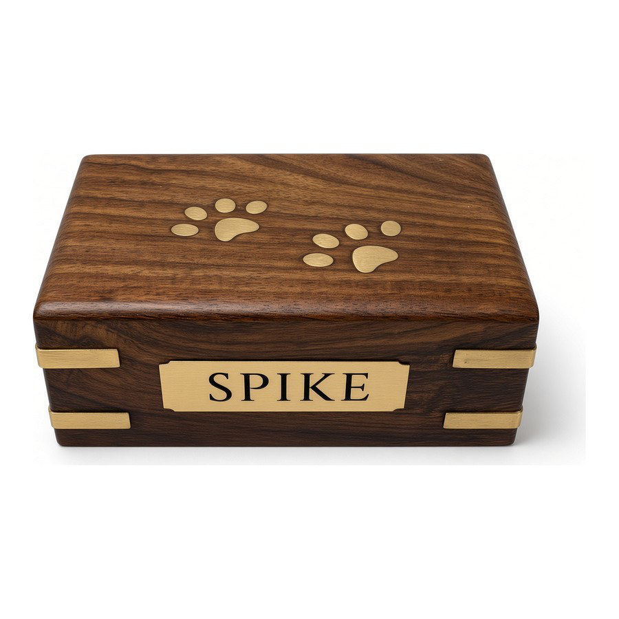 Brass Paw Print Inlay