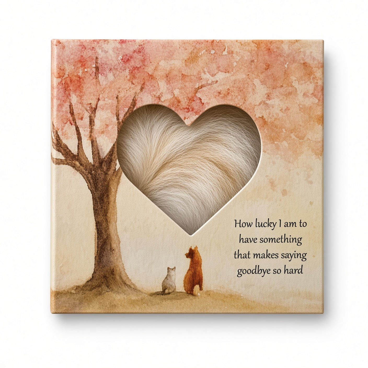 Fur Clipping Keepsake Frame